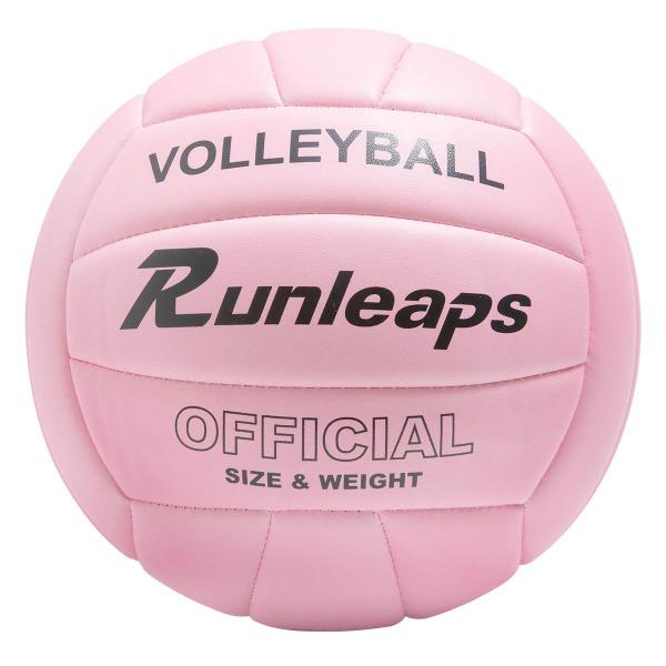 Imagem de Volleyball Runleaps impermeável para interior/exterior rosa tamanho 5