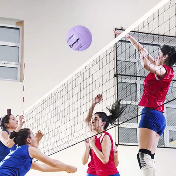 Imagem de Volleyball Runleaps impermeável para uso interno/externo, tamanho 5, roxo