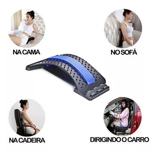 Imagem de Voltar massageador maca equipamento massagem ferramentas estiramento fitness apoio lombar relaxamento coluna alívio da d