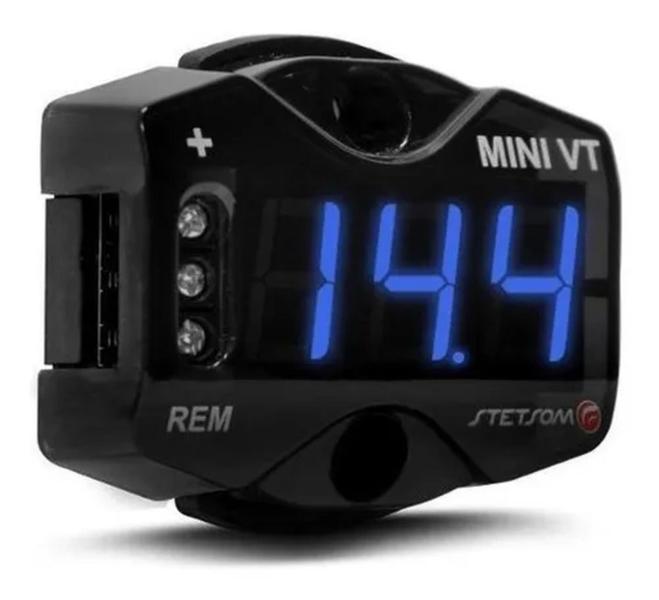 Imagem de Voltimetro Compacto Stetsom Mini Vt Digital 12v 24v Led Azul