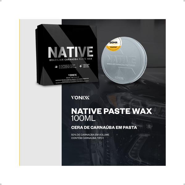 Imagem de Vonixx Native Paste Wax Cera Automotiva Carnaúba Cristalizadora 100ml