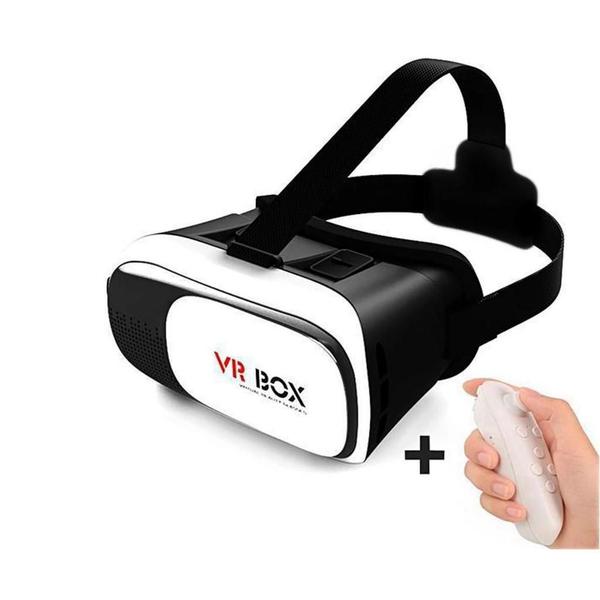 Imagem de Vr Box Realidade Virtual 3D Com Controle Bluetooth V 2.0