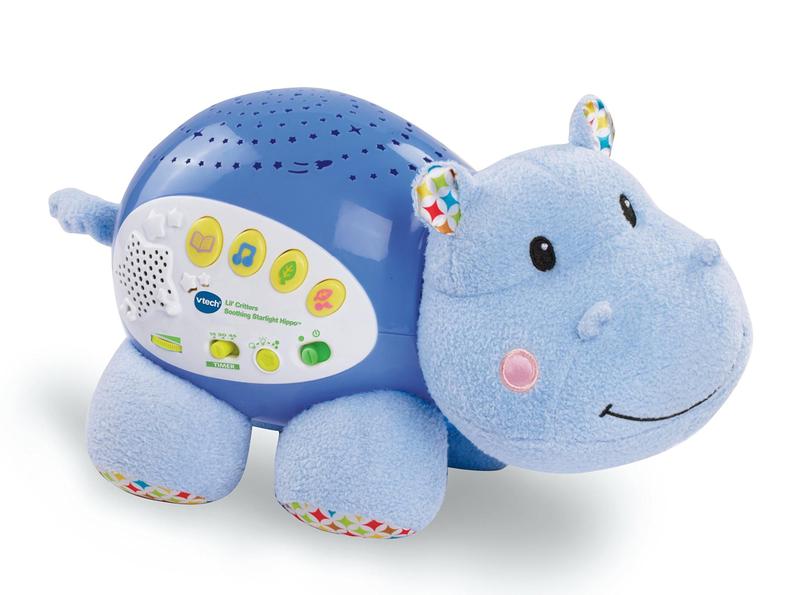 Imagem de VTech Baby Lil' Critters Acalmante Starlight Hippo, Azul