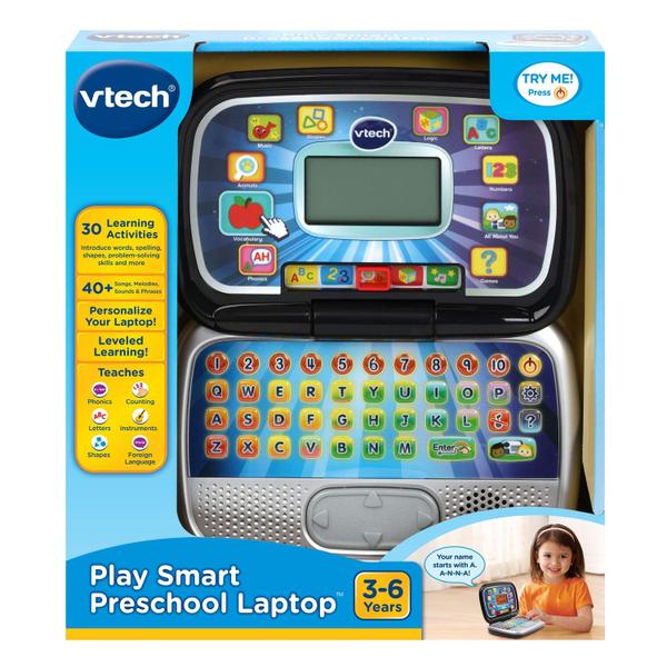 Imagem de VTech Play Laptop pré-escolar inteligente, preto