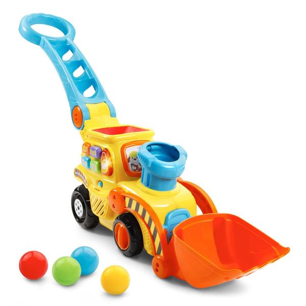 Imagem de VTech Pop-a-Balls Push &amp Pop Bulldozer,Yellow