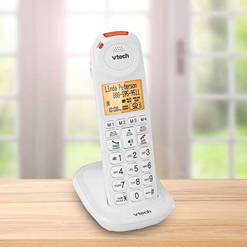 Imagem de VTech SN5107 Aparelho acessório amplificado com botões grandes e grande display para SN5127 &amp SN5147 Sistemas telefônicos Seniores, Multi