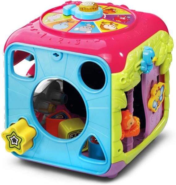 Imagem de VTech Sort and Discovery Activity Cube (Embalagem Livre de Frustração), Rosa