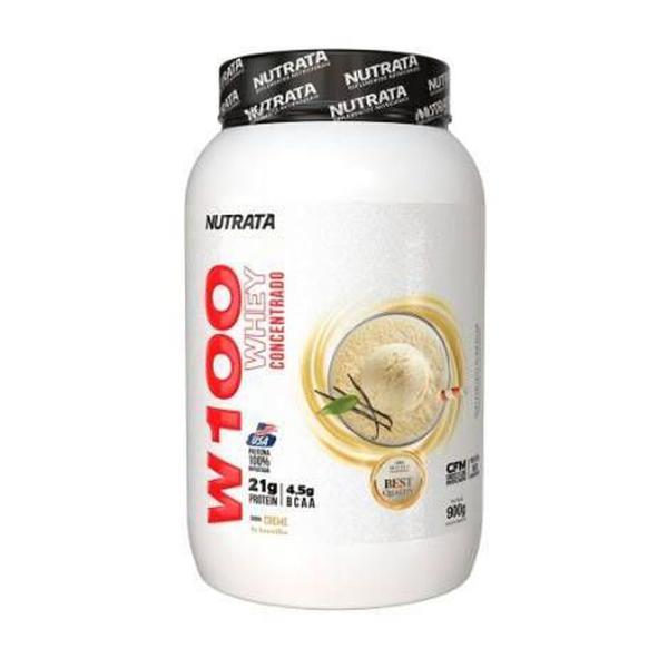 Imagem de W100 whey concentrato creme baunilha pt 900g nutrata