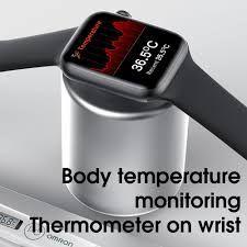 Imagem de W46 SmartWatch Relógio Inteligente Temperatura Corporal Monitoramento da Freqência Cardíaca Ecg