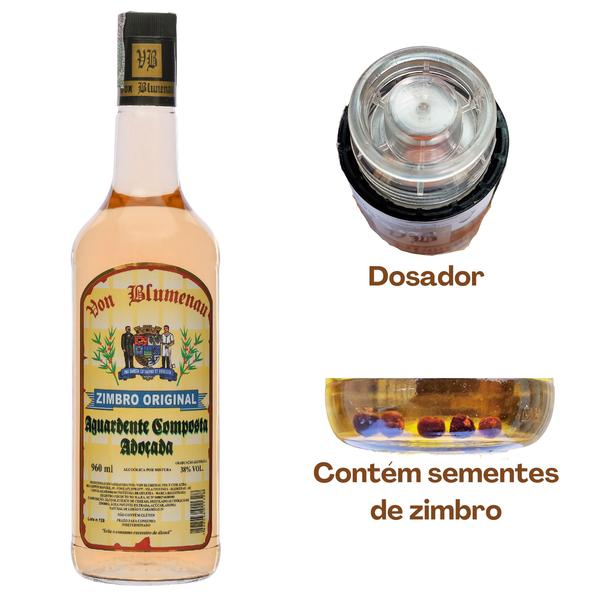 Imagem de Wacholder Von Blumenau Cachaça Com Zimbro Premium Gourmet Qualidade Presente Drink Coquetel Natal