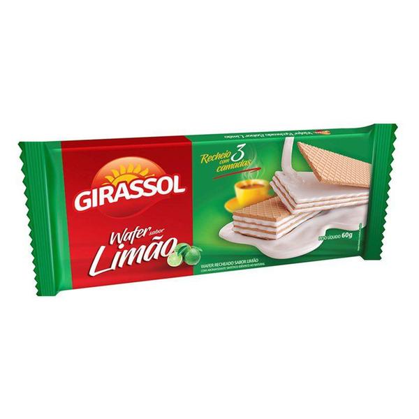 Wafer Girassol Limao 60g Imagem de Wafer Girassol Limao 60g