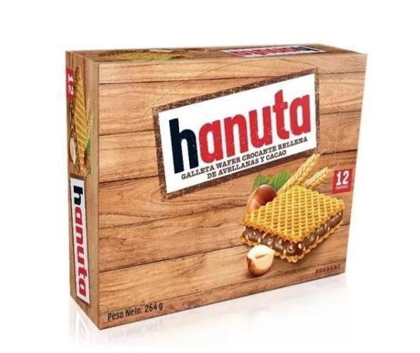 Imagem de Wafer Hanuta Creme De Avela Com Cacau Ferrero C/12 Unidades