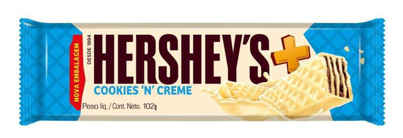 Imagem de Wafer Hershey's Mais Cookies'n'Creme 102g