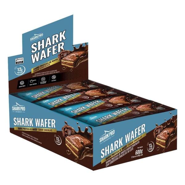 Imagem de Wafer Proteico 12 Unidades Shark Pro Chocolate Chocolate 12