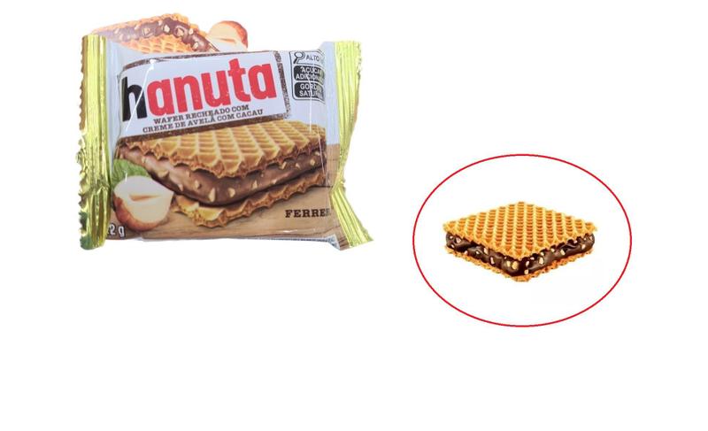 Imagem de Wafer Recheado Hanuta C/24 Unidades De 22g Ferrero