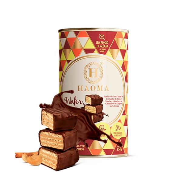 Imagem de Wafer Sabor Castanha de Caju e Canela Haoma 150g