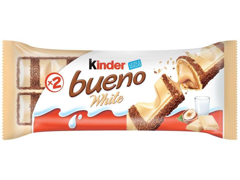 Imagem de Wafer Snack Kinder White Bueno 39g 2 Unidades