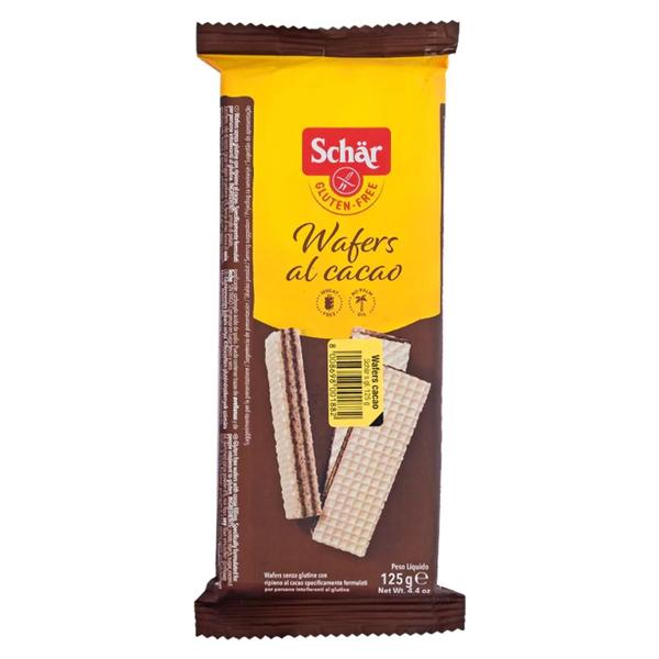 Wafers Al Cacao Sem Glúten Schar 125G (4 Pacotes) Imagem de Wafers Al Cacao Sem Glúten Schar 125G (4 Pacotes)