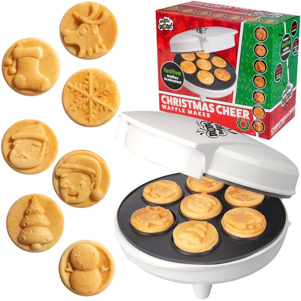 Waffle Maker Waffle Uau! Antiaderente Christmas Cheer Holiday - Waffle Wow! Imagem de Waffle Maker Waffle Uau! Antiaderente Christmas Cheer Holiday
