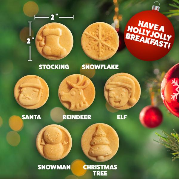 Waffle Maker Waffle Uau! Antiaderente Christmas Cheer Holiday - Waffle Wow! Imagem de Waffle Maker Waffle Uau! Antiaderente Christmas Cheer Holiday