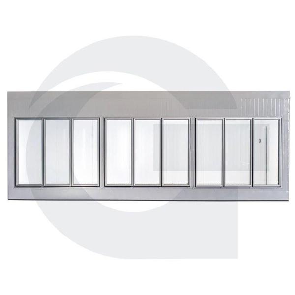 Imagem de Walk in Cooler Gallant Resfriados 9 Portas Vidro com Piso Painel 220V/3F CWRCP-09