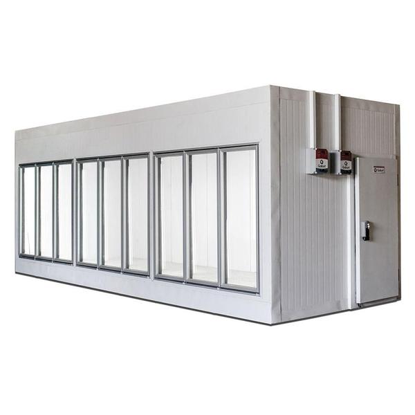 Walk in Cooler Gallant Resfriados 9 Portas Vidro com Piso Painel 220V/3F CWRCP-09 Imagem de Walk in Cooler Gallant Resfriados 9 Portas Vidro com Piso Painel 220V/3F CWRCP-09