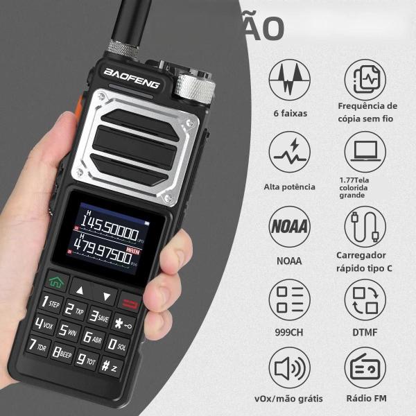 Imagem de Walkie Talkie Baofeng UV-25 Pro Max - Rádio HT de Alta Potência (16W) e Longo Alcance