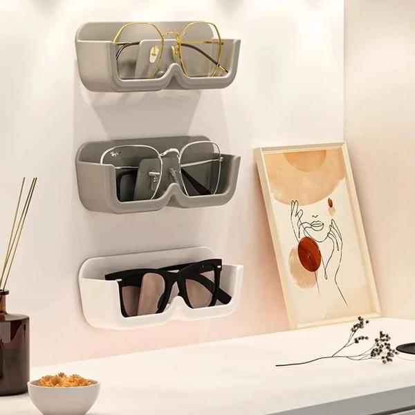 Imagem de Wall-montado perfurado óculos Display Cabinet, Sunglasses Storage Box, Rack, Home Tidying, livre