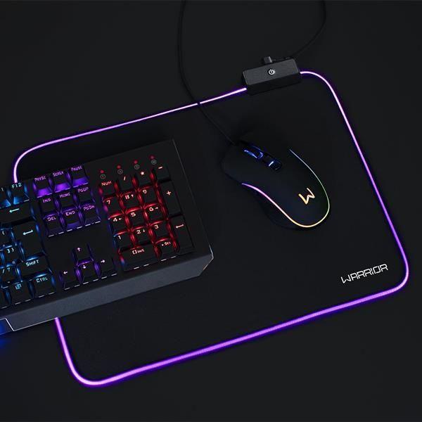 Imagem de Warrior Cronos Mouse Pad Gamer Flexivel Rgb Multilaser - Ac333