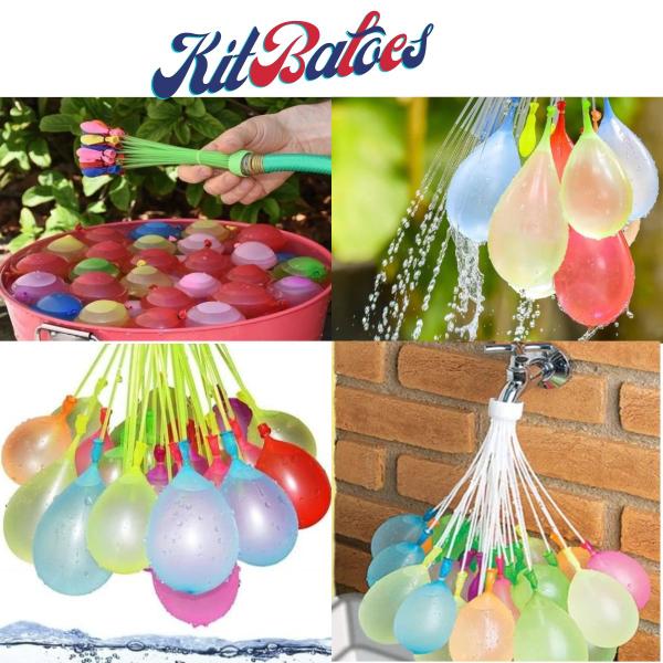 Imagem de Water Balloons Bolas - Encha 74 Balões de Água em 60 Segundos Brinquedo Biodegradável