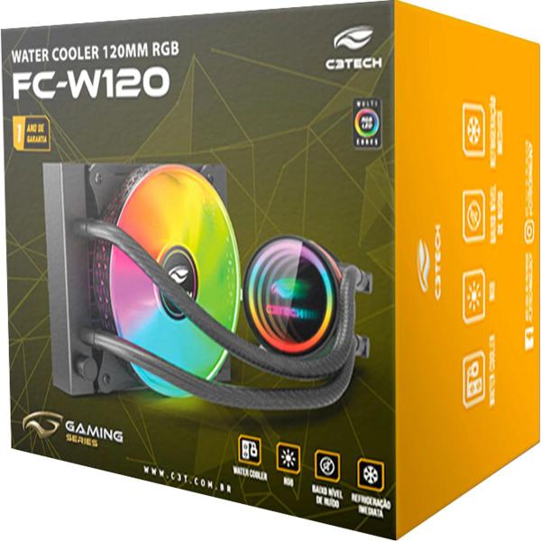 Imagem de Water Cooler C3TECH FC-W120RGB Preto