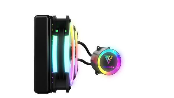 Imagem de Water Cooler Chione M2-240R Rgb Gamdias 240mm Com Controle Remoto