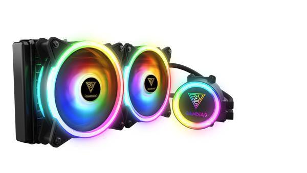 Imagem de Water Cooler Chione M2-240R Rgb Gamdias 240mm Com Controle Remoto