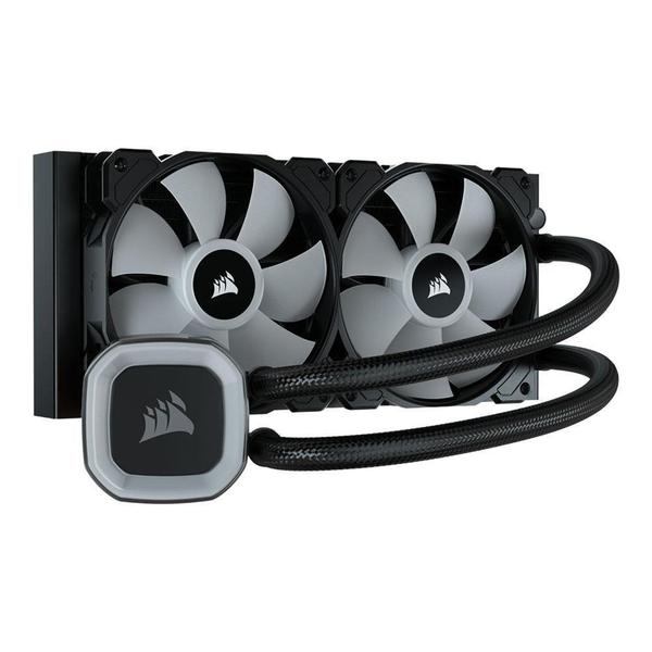 Imagem de Water Cooler Corsair H100 RGB, 240mm, Intel/AMD, Preto - CW-9060053-WW