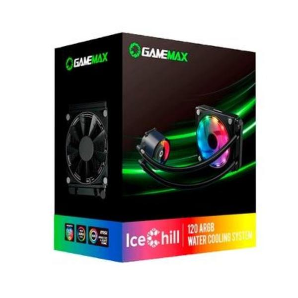 Imagem de Water Cooler Gamemax Ice Chill 120 ARGB 120x120 1-Fan com Controle