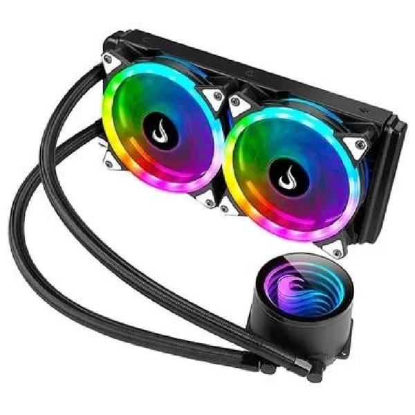 Imagem de Water Cooler Gamer Rise Mode Rgb Intel/Amd Preto Fan Duplo