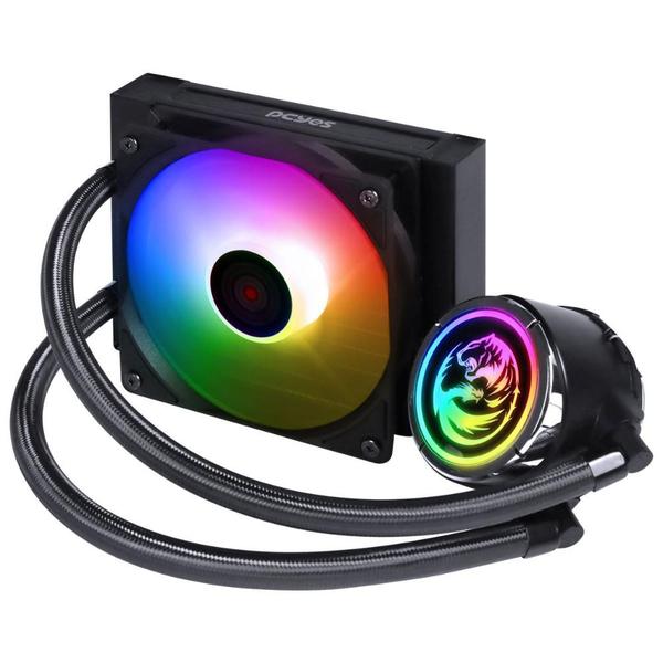 Imagem de Water Cooler PCYes Nix 2 aRGB (AMD / Intel) - 120mm - Iluminação aRGB - Preto - PCYWCNIX120