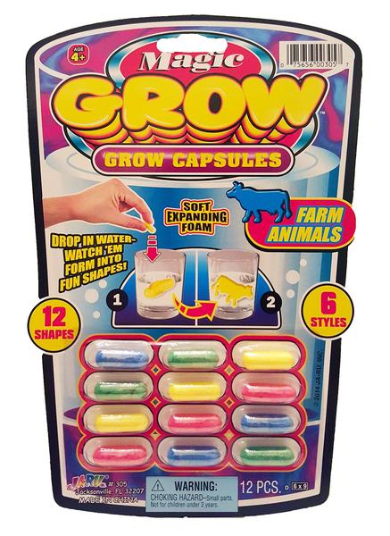 Imagem de Water Growing Toys JA-RU Magic Grow Capsules, pacote com 6 72 cápsulas