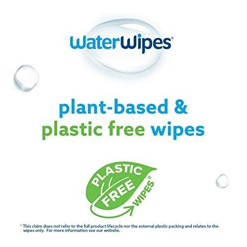 Imagem de WaterWipes Biodegradável Lenços de bebê originais, 99,9% lenços de água, não perfumado & hipoalergênico para pele sensível, 60 contagem (pacote de 12) - Embalagem pode variar