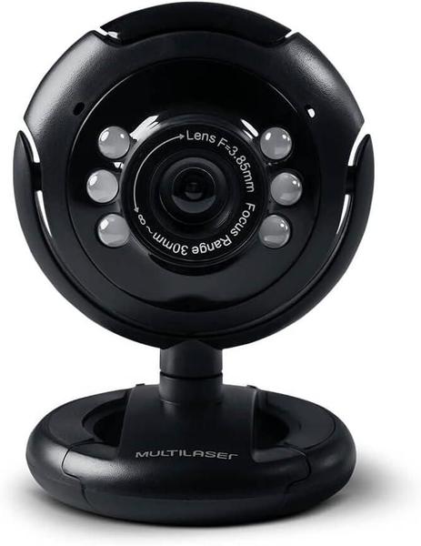 Imagem de WebCam 480p 16mp Usb Câmera Pc Nightvision Microfone Visão Noturna WC045 - Multilaser