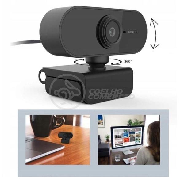 Imagem de Webcam Câmera Full Hd 1080p Com Microfone Usb 2.0