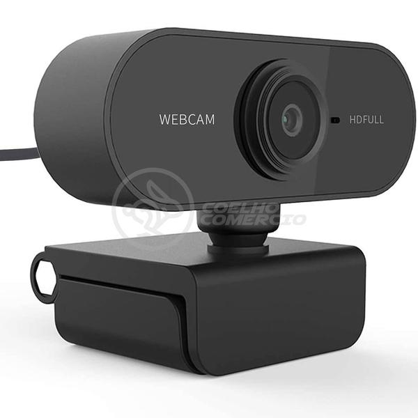 Imagem de Webcam Câmera FULL HD 1080p com Microfone USB 2.0 Profissional Pc Tv Notebook Jogos 360º - PC-W1