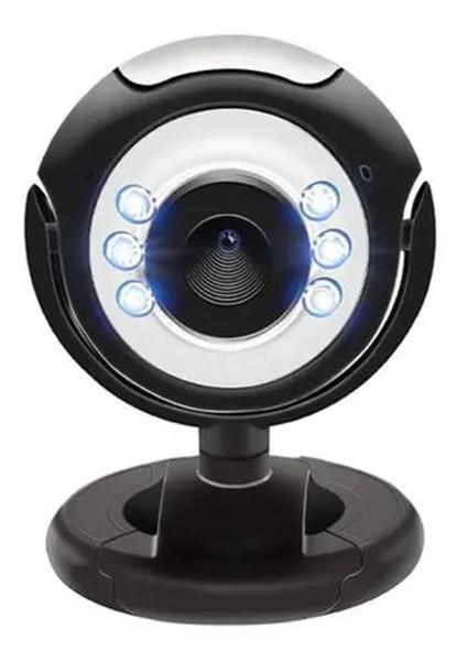 Imagem de WebCam Camera HD para PC USB 2.0 MICROFONE VISÃO NOTURA com LED 360 Ajustável LEY-53