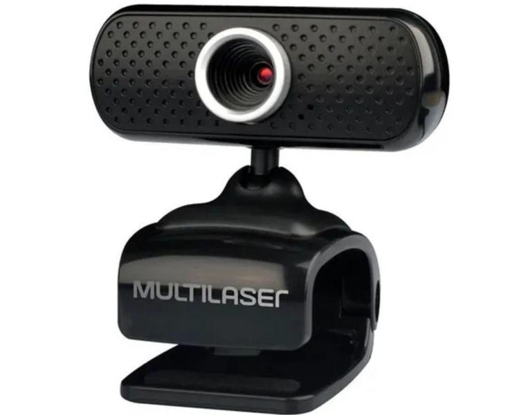 Imagem de WebCam com microfone integrado imagem e som digital - Multilaser