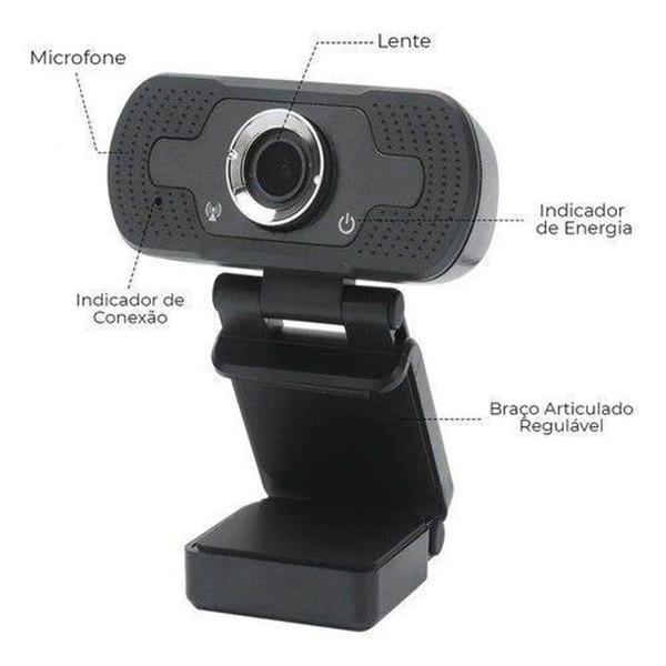 Imagem de Webcam Full Hd 1080p Câmera Usb Live Stream Alta Resolução - Turu Concept