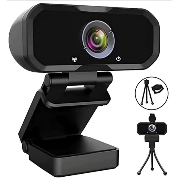 Imagem de Webcam HD com microfone e obturador de privacidade