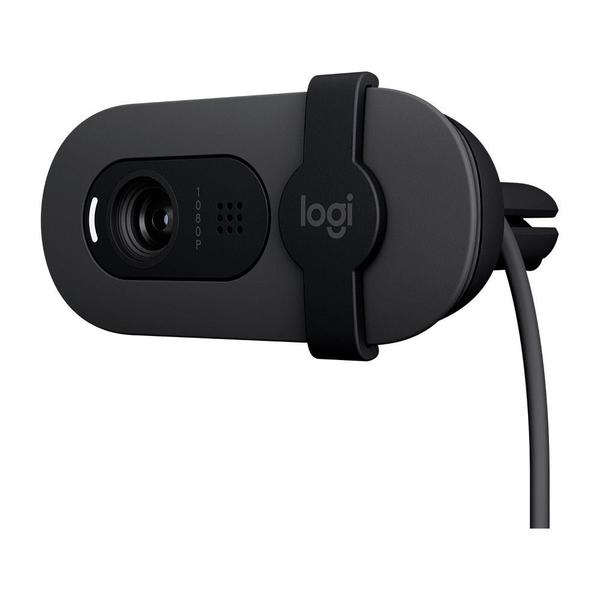 Imagem de Webcam Logitech Brio 100 Full HD 30 FPS, Microfone, USB-C, Correção Automática, Grafite - 960-001586