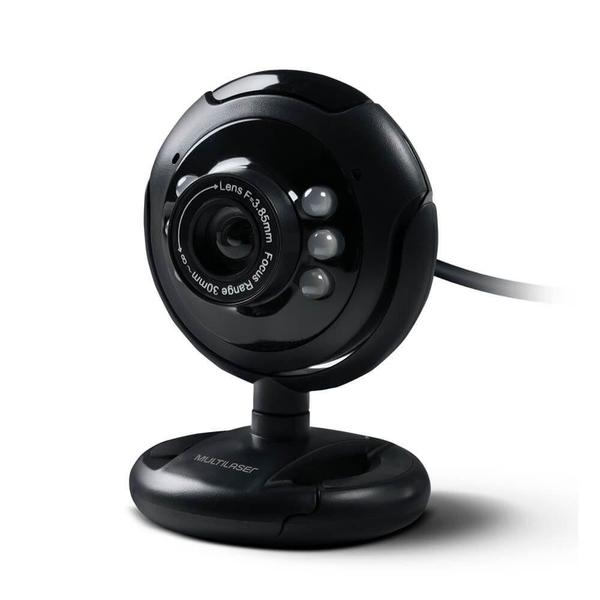 Imagem de Webcam Multilaser 16mp Nightvision Microfone Usb Preto