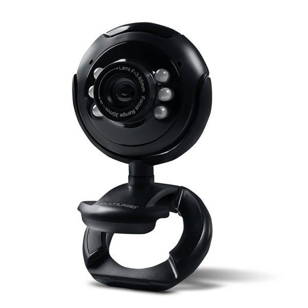 Imagem de Webcam Night Vision 480p Microfone Embutido Conexão USB Plug And Play Multilaser