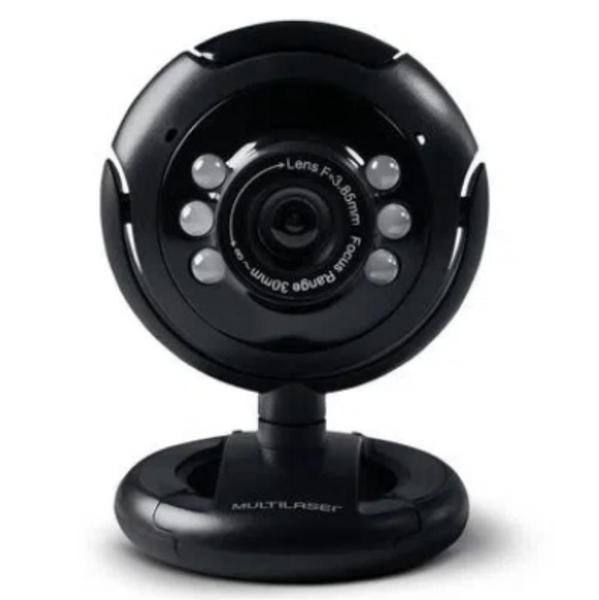 Imagem de Webcam Plugeplay 16mp Mic Usb Preto Multilaser